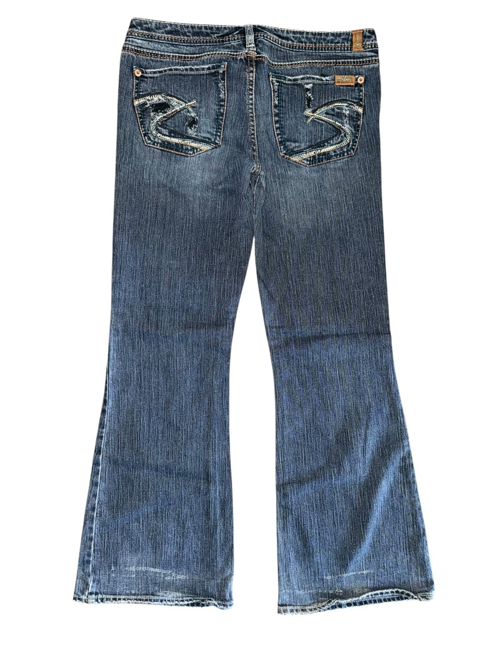 Silver Jeans Co Mirage Flare Jeans Women’s 32x33 Medium Wash Stretch Y2K